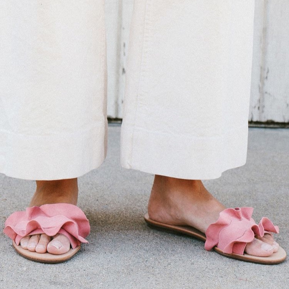 LEOFFLER RANDALL birdie sandal in rose
